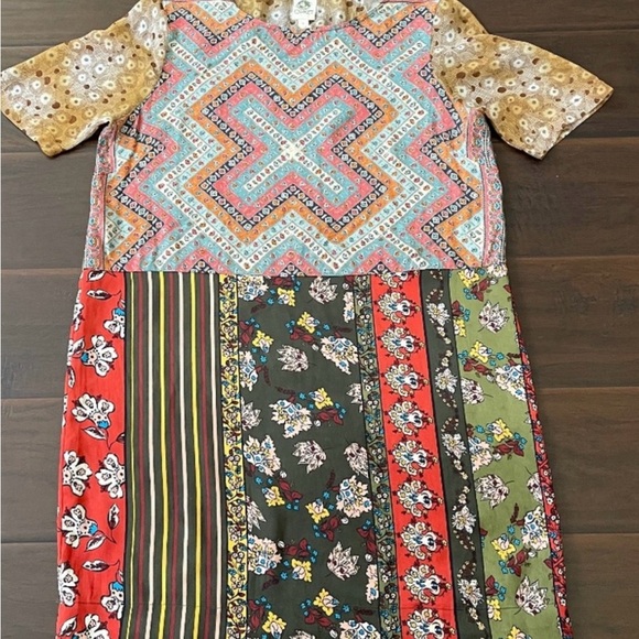 TINY by Anthropologie Women's Boho Floral Chiffon Mini Dress Sz Small - Picture 6 of 15